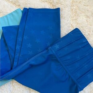 2 PAIR ✨ Carbon38 Leggings in Blue and Aqua - L